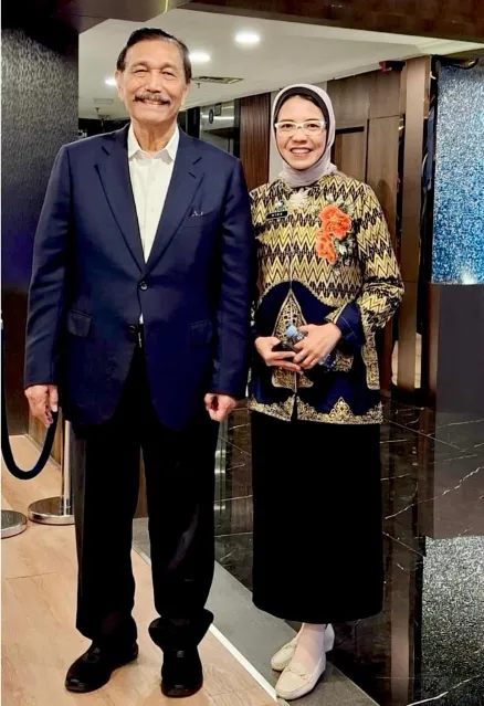 Caption Foto : Khairul Hidayati saat sowan bersilahturahmi ke kantor Bapak Luhut Binsar Pandjaitan Ketua Dewan Ekonomi Nasional di Jakarta, Jumat, 30 Januari 2026